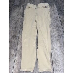 HORZE Youth Equestrian Spirit Breeches Riding beige Pants Sz 24 girls‎